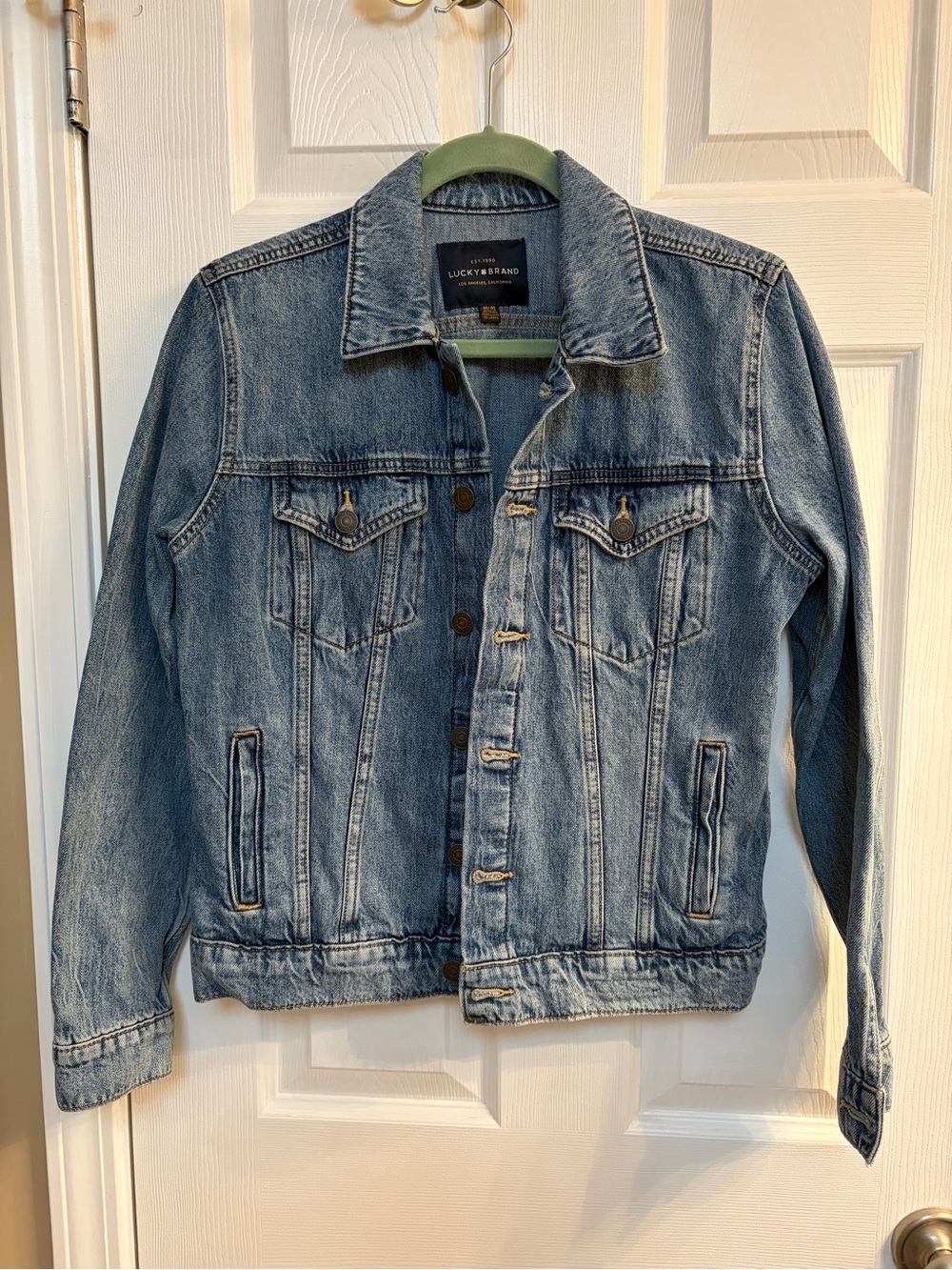 Lucky Brand Women’s “Tomboy Trucker”Blue Denim Jacket